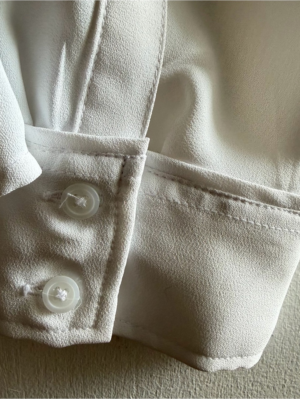 Express Portofino White Button Down Collared Blouse – Classic Workwear Top - Picture 7 of 10